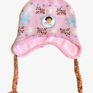 Dora the Explorer 2011 "I Love Winter" NWT Knit Hat Ages 3+